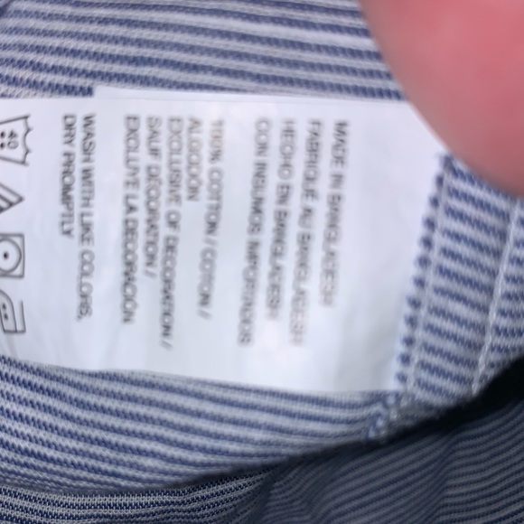 Izod Saltwater Casual Button Up Striped Shirt - Picture 7 of 7